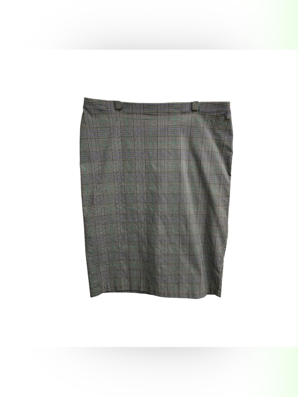 89th & Madison Gray Glen Plaid Pencil Skirt Size M